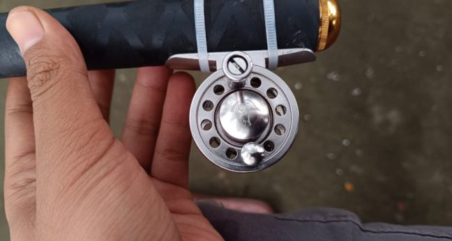 Reel tokos untuk tegek Mini Stream Wing 360 putih