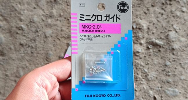 Jenis ring Fuji MKG ukuran 2s untuk joran tegek microfishing