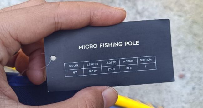 Spek tegek microfishing lentur ringan dan enak saat dipakai
