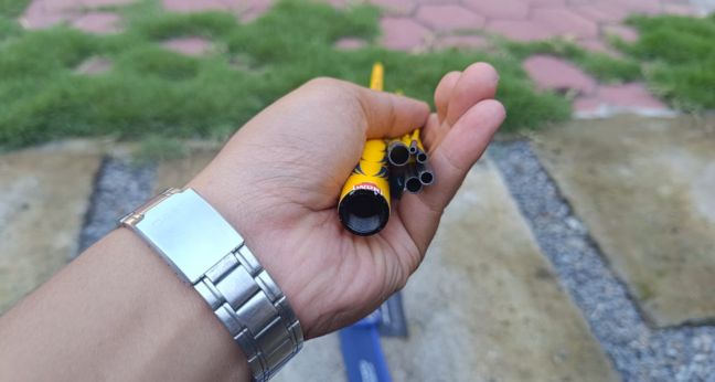 Ruas tegek Ispull Tanago Yellow Pole microfishing lentur warna kuning full