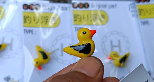 Pelampung micro bentuk bebek unik
