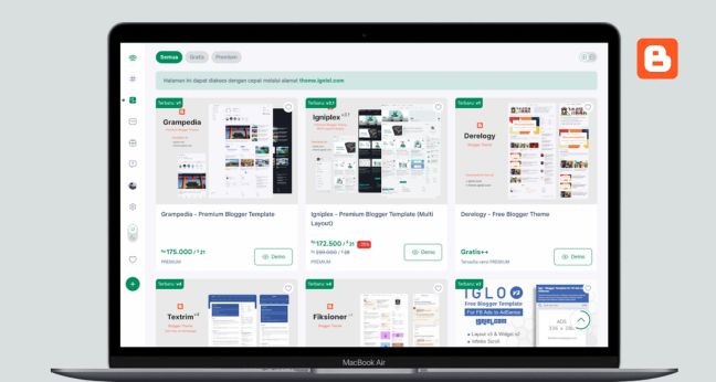 Penyedia template Blogger di Indonesia - Igniel
