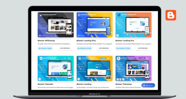 Penyedia template Blogger di Indonesia - Blanter theme